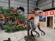 타는 아이들을 위한 라이브 쇼 아니마트로닉 공룡 여행