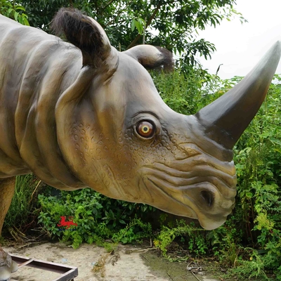 방수 현실적인 애니마트로닉스 동물 Rhinoceros Sondaicus 모델