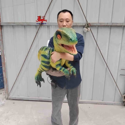 주문 실물 크기 현실적 공룡 꼭두각시, 쥬라기 공원 Velociraptor 손 인형 online manufacture