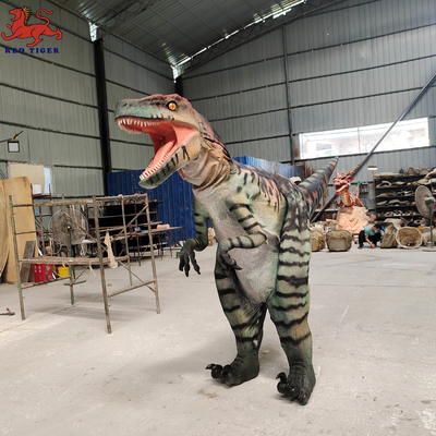주문 실물 크기 Velociraptor 단계 쇼를 위한 현실적 공룡 복장 online manufacture