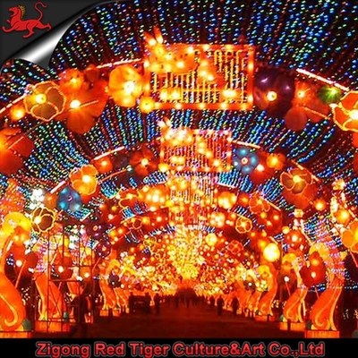 주문 테마 파크 중국 축제 랜턴 Sunproof Zigong Lantern online manufacture