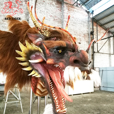 주문 잘 고정된 애니메트로닉스 드래곤 헤드 1.8m 12개월 보증 online manufacture