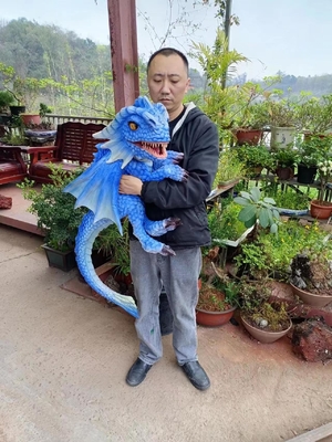 주문 어린이 매력적인 실리콘 스폰지 공룡 손 인형 시뮬레이션 아기 공룡 인형 모델 online manufacture