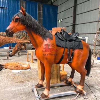 주문 Kids Playground Animatronic Horse Ride For Theme Park Attractions online manufacture
