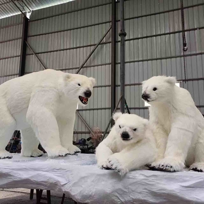 좋은 가격 테마파크 목소리와 동물 소리와 함께 정통 애니메트론 북극곰 온라인으로