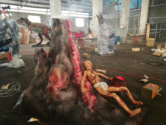 좋은 가격 목재 상자 포장 유령 집 할로윈 장식품 바람 막연 한정 판매 온라인으로