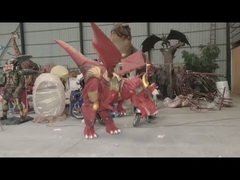 빨간 기민한 용 복장